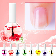 Nail Beauty Dried Flowers Nutrition Nail Treatment Oil Anti-agnail Nail Edge Moisturizing Nail Base Coat Natural Dried Flower Nutrient Solution - Up Trend Store-1