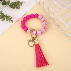 Silicone Beads Wrist Keychain Color - Up Trend Store-1