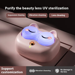 Women's Invisible Portable Multifunctional Three-gear Ultrasonic Cleaning Glasses Case - Up Trend Store-1