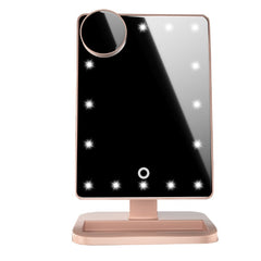 Touch Screen Makeup Mirror With 20 LED Light Bluetooth Music Speaker 10X Magnifying Mirrors Lights - Up Trend Store-1
