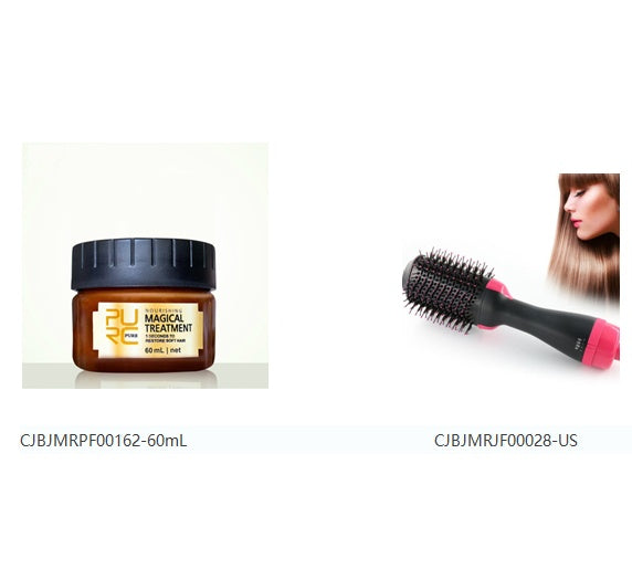 One-Step Electric Hair Dryer Comb Multifunctional Comb Straightener Hair Curling - Up Trend Store-1