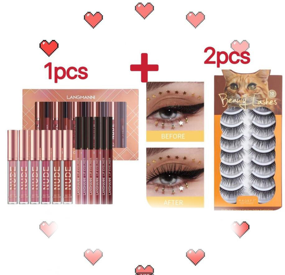 Lip Liner And Lipstick Makeup 12 Pcs Set 6 Matte Lipstick 6 Lip Liner Pens Waterproof Long Lasting Matte Lipstick Beauty Cosmetics Makeup Gift For Girls Lipstick Set - Up Trend Store-1