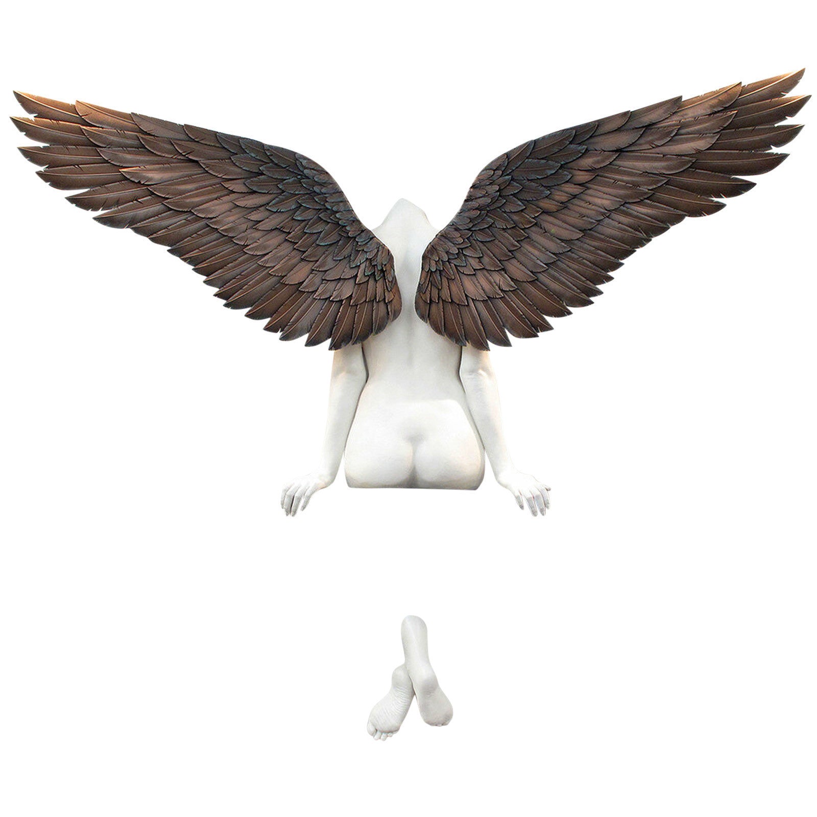 Angel Resin Wall Decoration Resin Wings Ornaments Garden Home Decoration - Up Trend Store-1