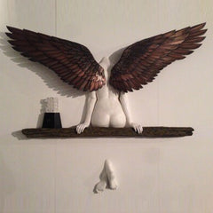 Angel Resin Wall Decoration Resin Wings Ornaments Garden Home Decoration - Up Trend Store-1