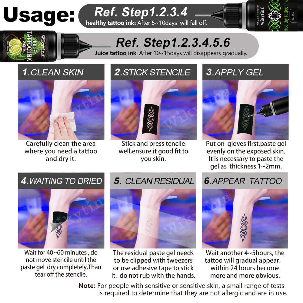 Temporary Juice Health Tattoo Painting Set - Up Trend Store-1