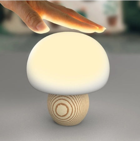 Silicone LED Night Lamp Brightness Adjustable Mushroom
