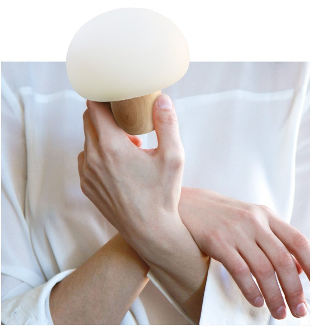 Silicone LED Night Lamp Brightness Adjustable Mushroom