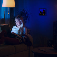 Bluetooth Photo Frame Colorful Led Light Pollution Lamp Screen Clock Display Wall - Up Trend Store-1