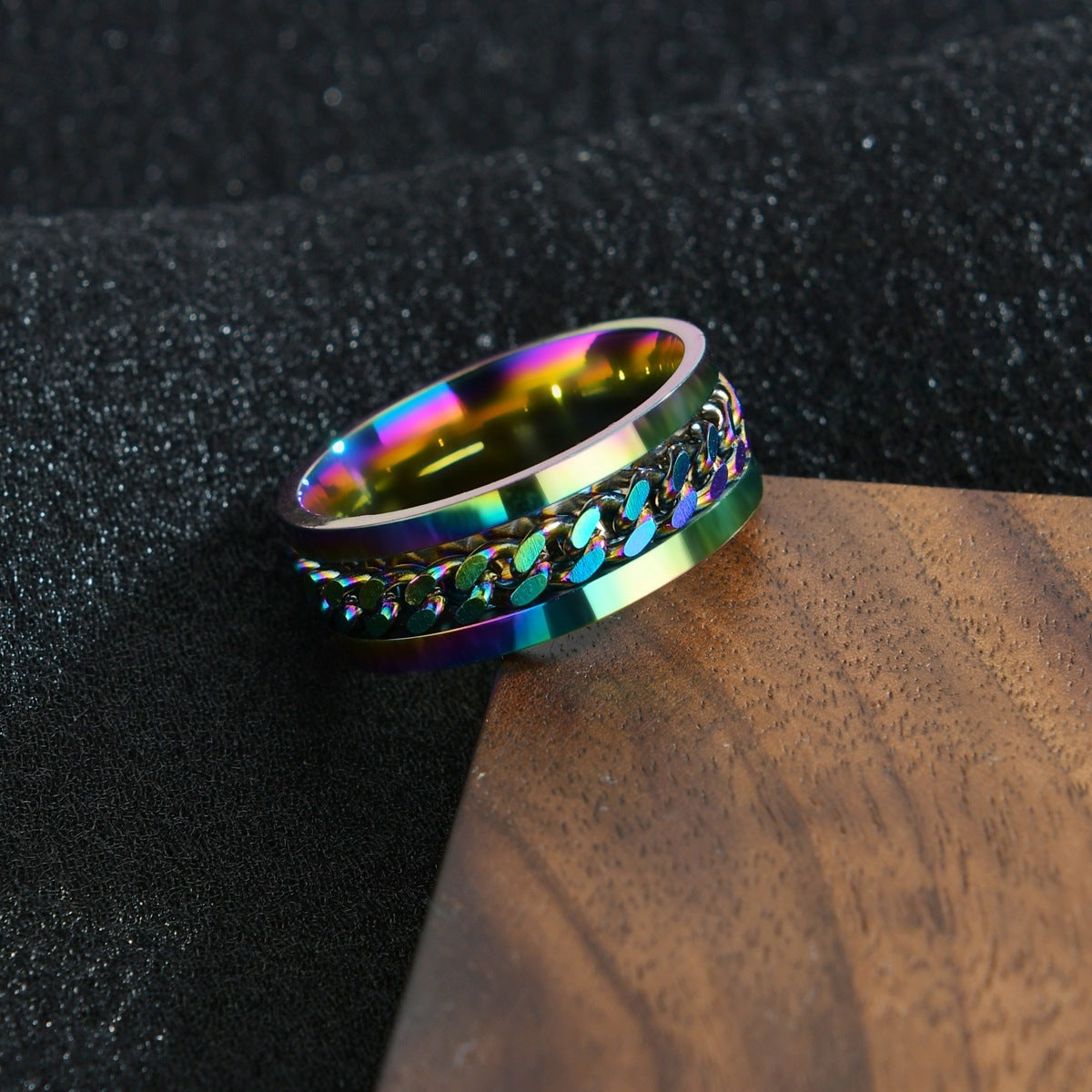 Stainless Steel Spinner Ring Beer Corkscrew Artifact Fashion Simple Heterosexual Rings Casual Men And Women Jewelry Bague Femme - Up Trend Store-1