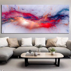 DDHH White Red Light Think Independe Cloud Abstract Wall Picture Oil Painting - Up Trend Store-1