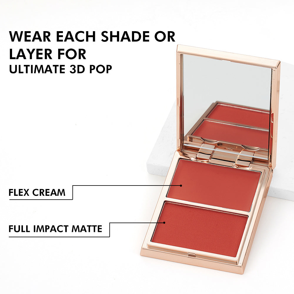 PHOFAY Double-Take Cream & Powder Blush Duo - Up Trend Store-1