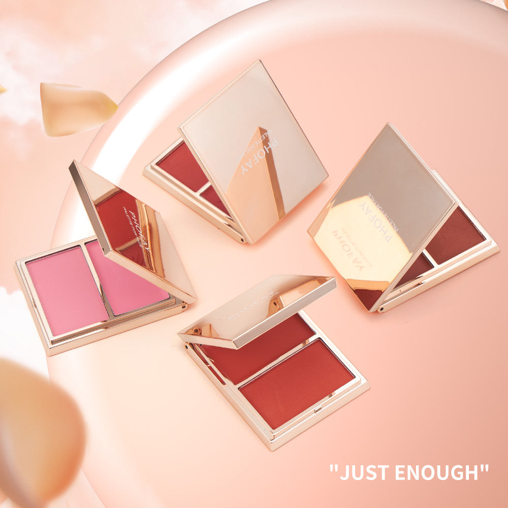 PHOFAY Double-Take Cream & Powder Blush Duo - Up Trend Store-1