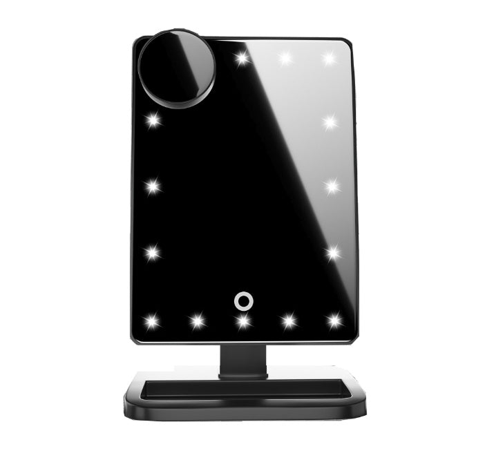 Touch Screen Makeup Mirror With 20 LED Light Bluetooth Music Speaker 10X Magnifying Mirrors Lights - Up Trend Store-1