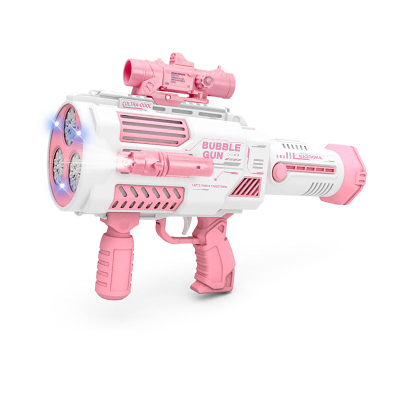 Bubbles Gun Kids Toy Rocket Soap Bubble Machine Guns Automatic Blower Portable Pomperos Toy For Children Gift - Up Trend Store-1