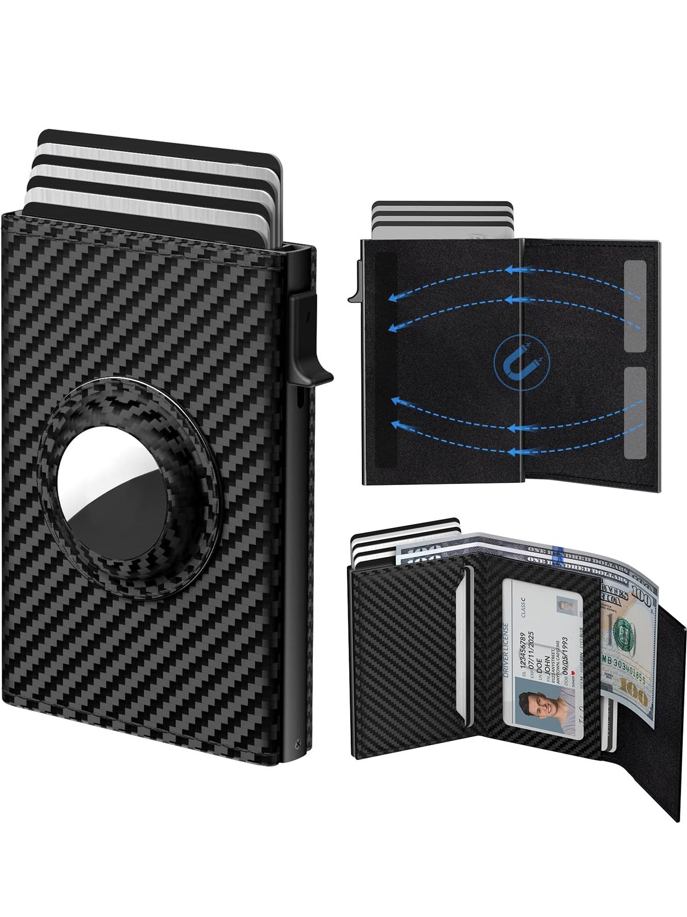 Men's Ultra-thin Smart Wallet Card Clamp - Up Trend Store-1