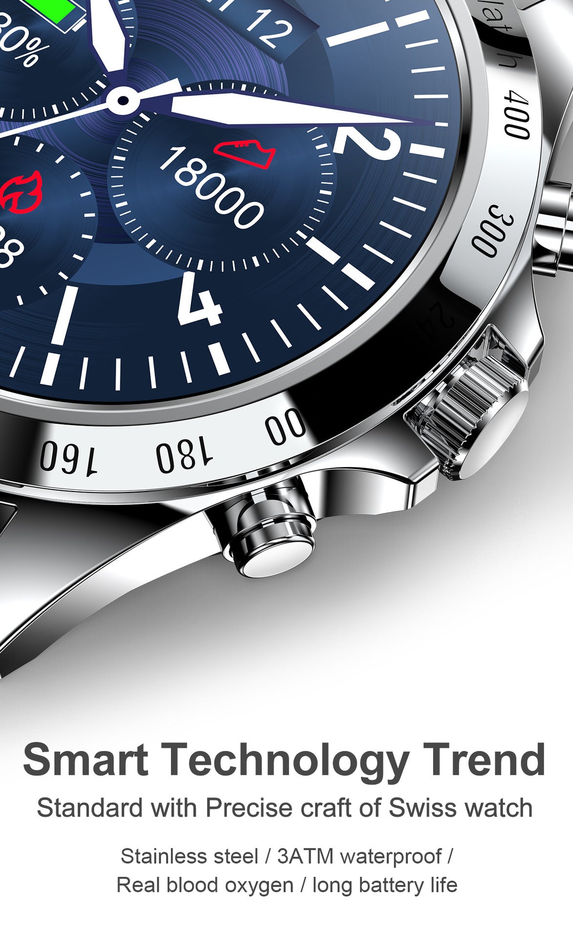 LW09 Business SmartWatch Heart Rate Blood Pressure - Up Trend Store-1