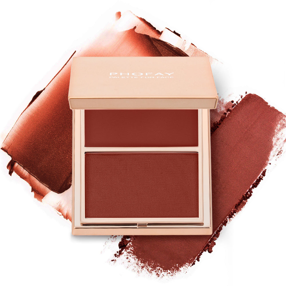 PHOFAY Double-Take Cream & Powder Blush Duo - Up Trend Store-1