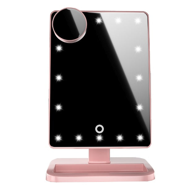 Touch Screen Makeup Mirror With 20 LED Light Bluetooth Music Speaker 10X Magnifying Mirrors Lights - Up Trend Store-1