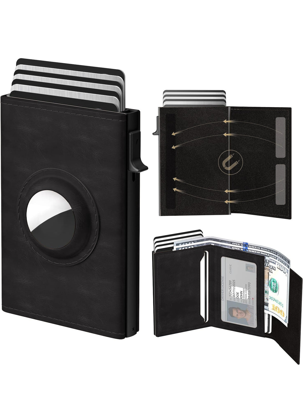 Men's Ultra-thin Smart Wallet Card Clamp - Up Trend Store-1
