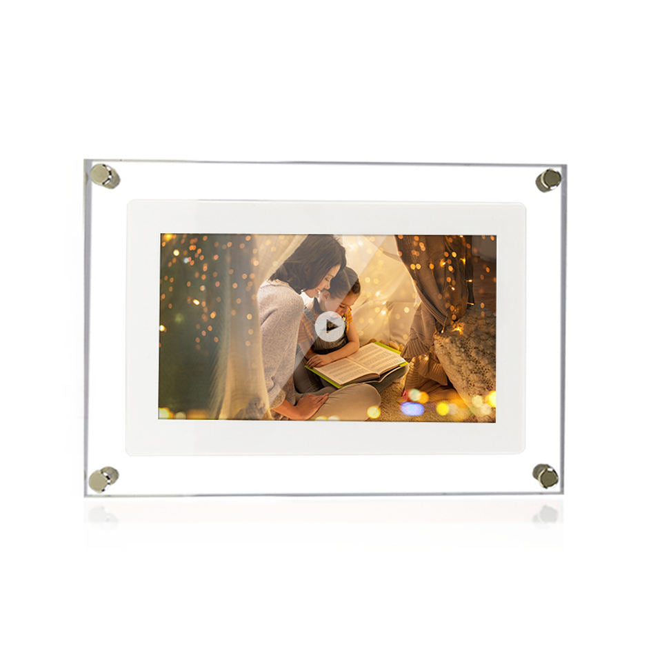 Acrylic Digital Photo Video Frame Battery New - Up Trend Store-1