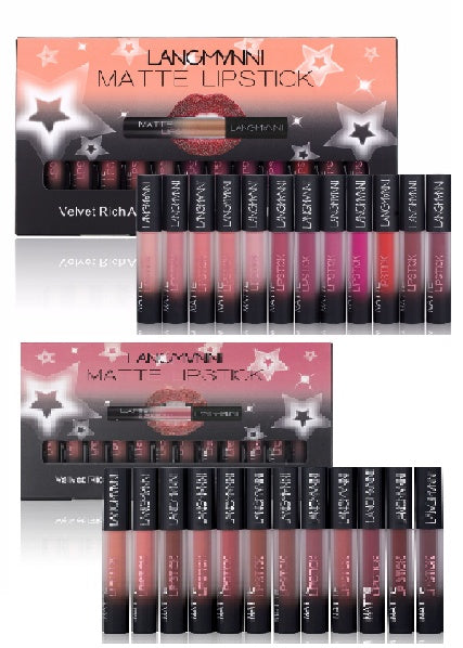 Matte Lipstick Waterproof Long-lasting Velvet Lipstick Set - Up Trend Store-1