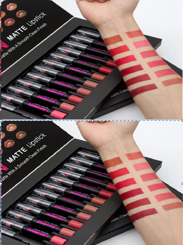 Matte Lipstick Waterproof Long-lasting Velvet Lipstick Set - Up Trend Store-1