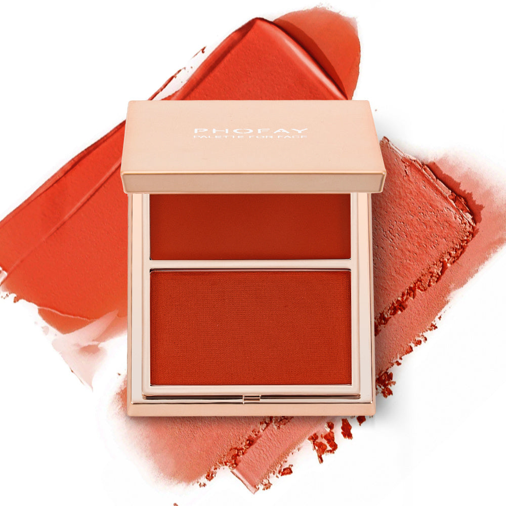 PHOFAY Double-Take Cream & Powder Blush Duo - Up Trend Store-1