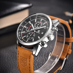 Fashion Casual Watch Mens Watches Men Luxury Brand Quartz Watch Business Leather Men's Watches Clock - Up Trend Store-1