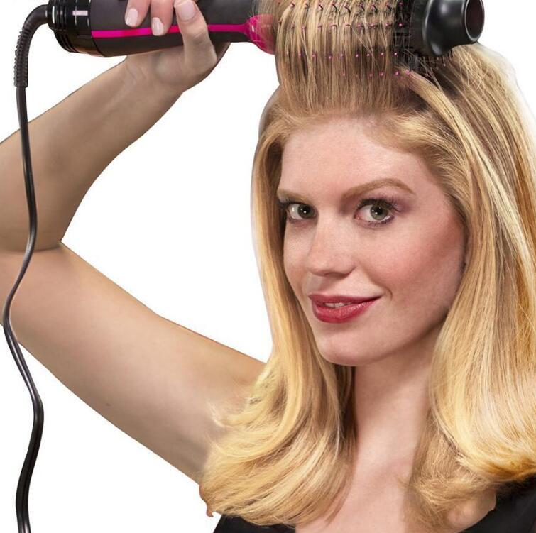 One-Step Electric Hair Dryer Comb Multifunctional Comb Straightener Hair Curling - Up Trend Store-1