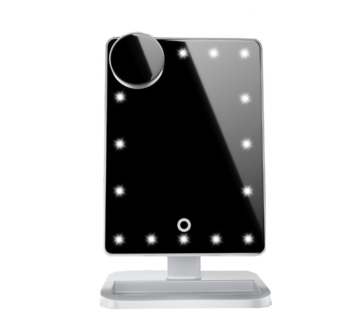 Touch Screen Makeup Mirror With 20 LED Light Bluetooth Music Speaker 10X Magnifying Mirrors Lights - Up Trend Store-1
