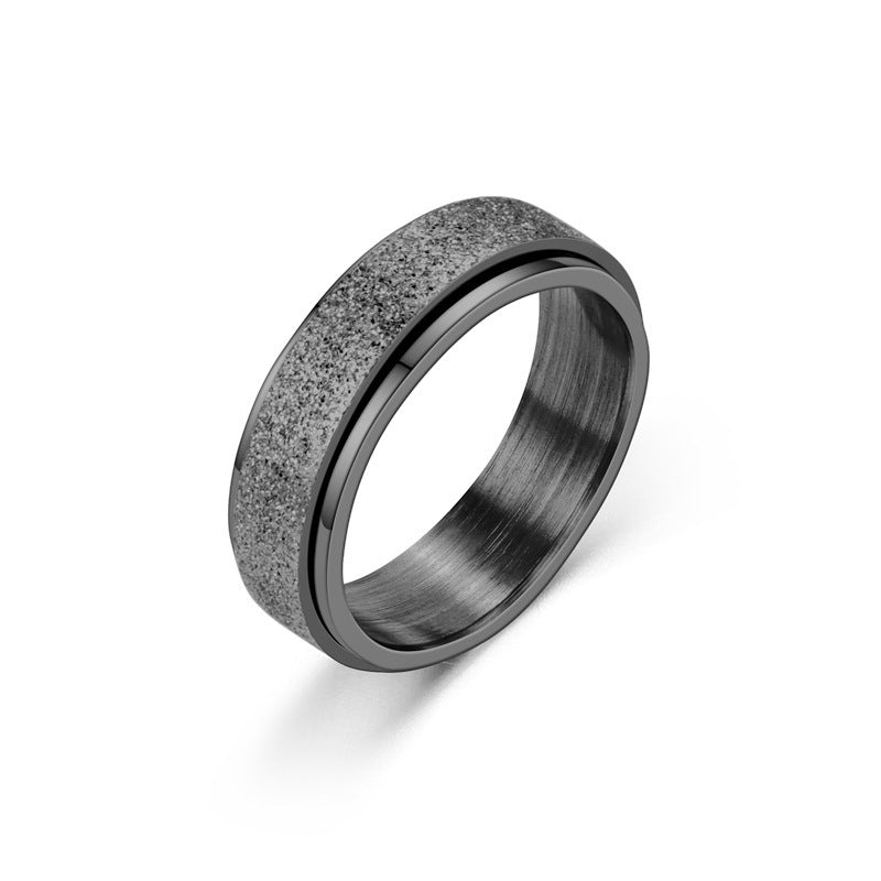 Turnable Anxiety Rings Rainbow Silver Color Relieve Stress Rings For Women Men - Up Trend Store-1