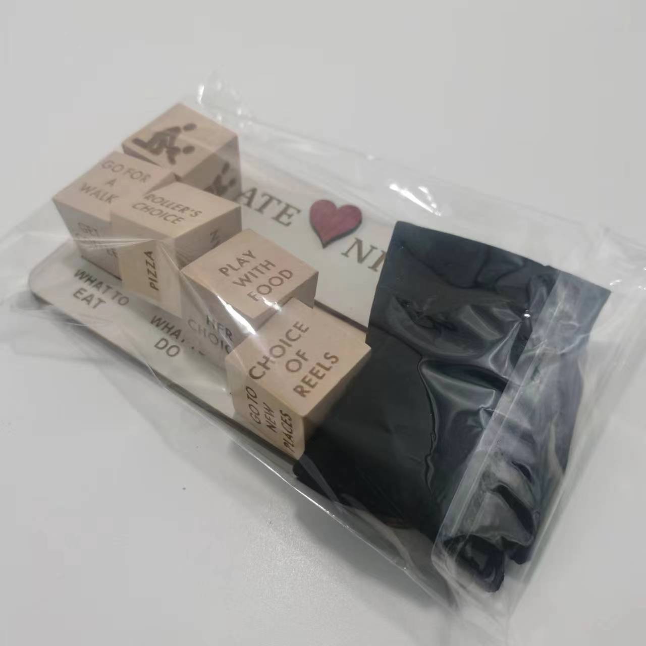 Wooden Date Night Dice Wooden Date Night Ideas Game Dice Romantic Couple Date Night Game Action Decision Dice Games For Couple - Up Trend Store-1