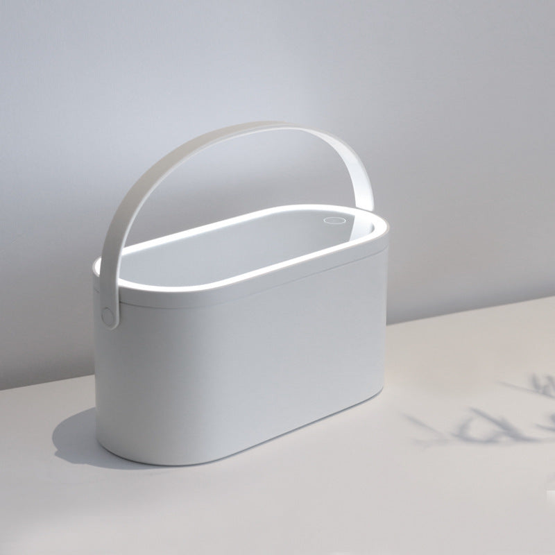 Portable Led Desk Storage Cosmetic Mirror Organizer Box With Light - Up Trend Store-1