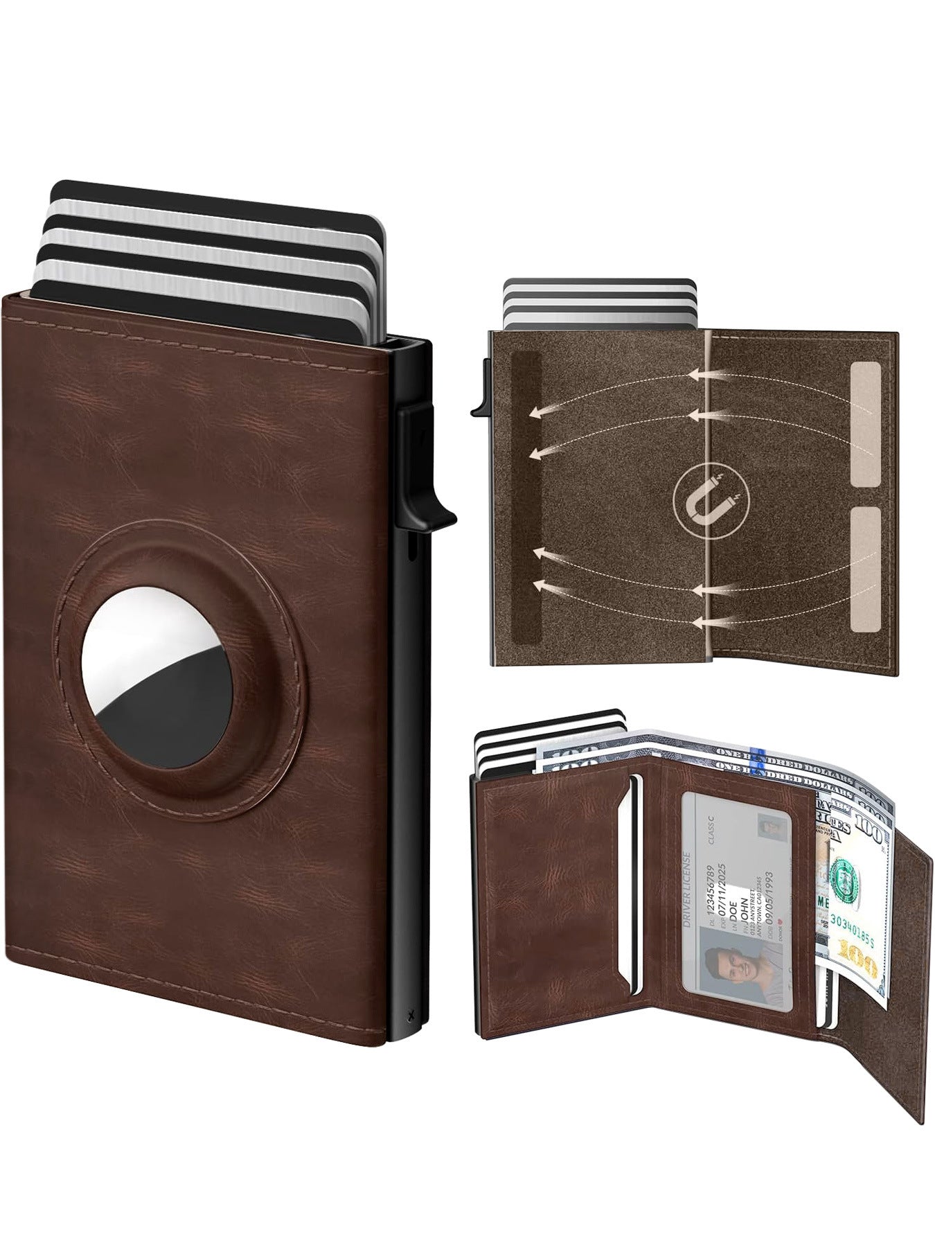 Men's Ultra-thin Smart Wallet Card Clamp - Up Trend Store-1