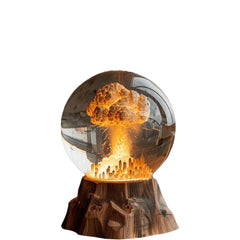 Atomic Bomb Explosion Lamp, Nuclear Explosion Lamp, 3D Mushroom Cloud Explosion Night Light, Atomic Bomb Model Atmosphere Lamp, LED Resin Night Light, Beside Lamp, Desk Lamp, Table Lamp - Up Trend Store-1