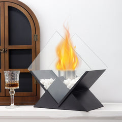 Diamond Indoor Outdoor Portable Metal Heating Desktop Small Fire Pit Fireplace Light - Up Trend Store-1