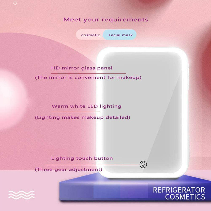 Mini Makeup Fridge Portable Cosmetic Refrigerator Cooler and Warmer Freezer for Perfume Beauty Skincare Products - Up Trend Store-1