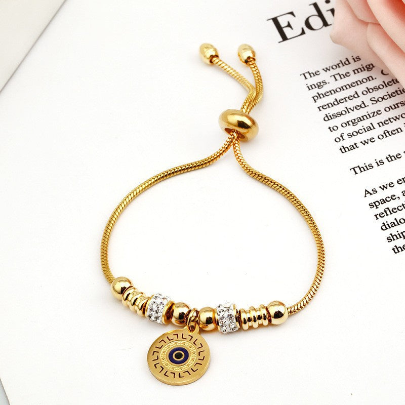 Fashion Adjustable Pull Out Blue Eye Bracelet - Up Trend Store-1