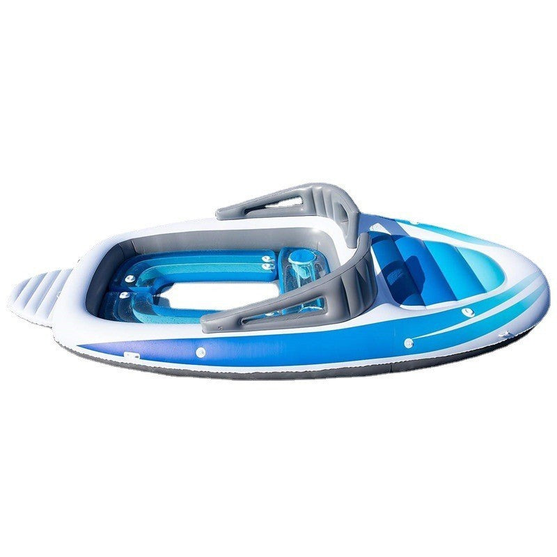 Inflatable PVC Water 6 Person Island Floating Bed - Up Trend Store-1