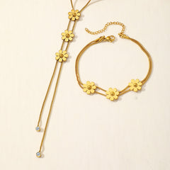 Three-dimensional Lock Snake Necklace Two-piece Set - Up Trend Store-1