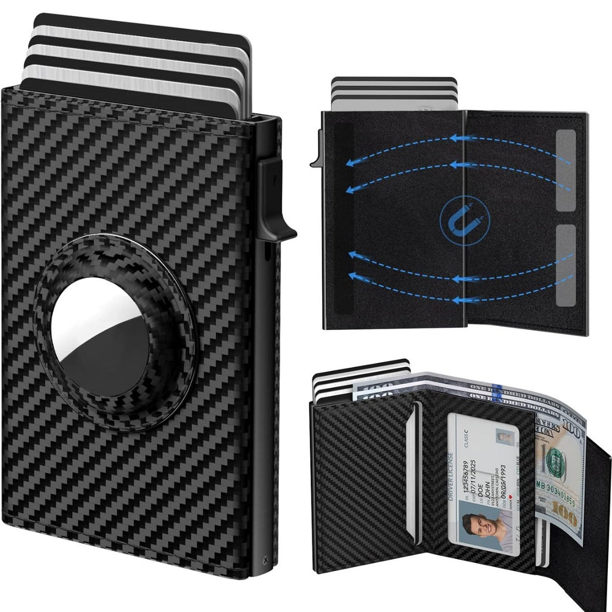 Men's Ultra-thin Smart Wallet Card Clamp - Up Trend Store-1