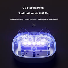 Women's Invisible Portable Multifunctional Three-gear Ultrasonic Cleaning Glasses Case - Up Trend Store-1