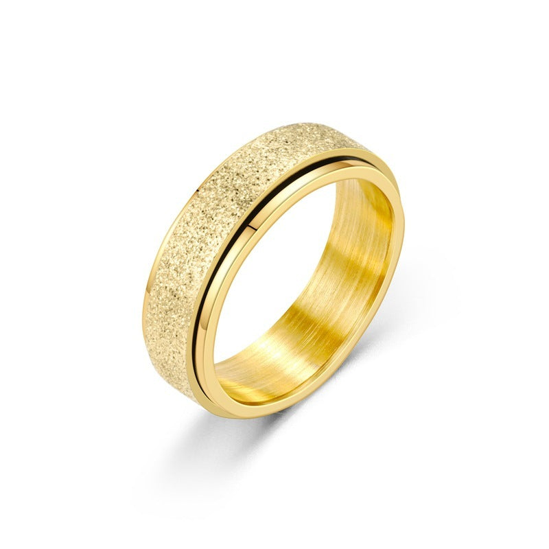 Turnable Anxiety Rings Rainbow Silver Color Relieve Stress Rings For Women Men - Up Trend Store-1