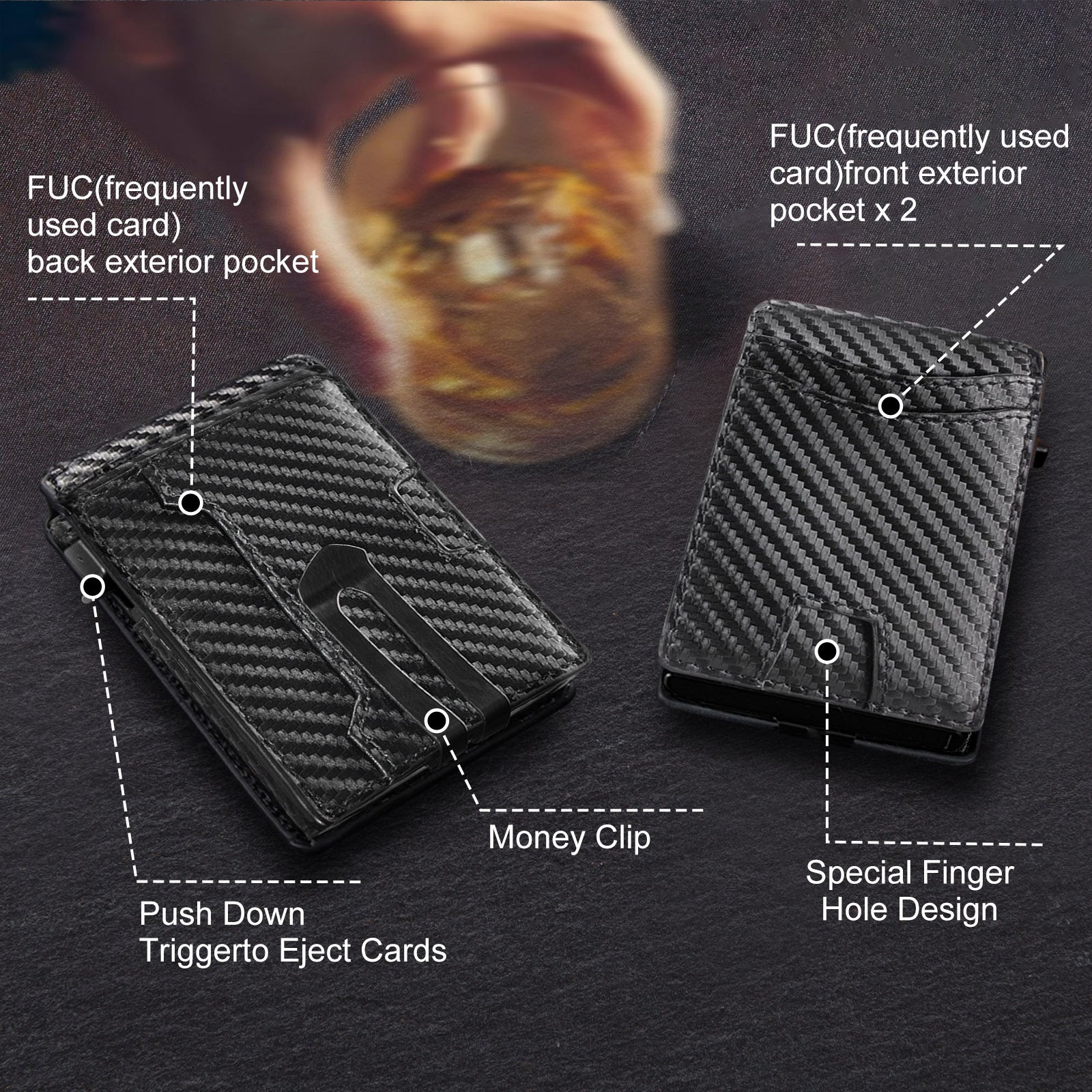 Men's High-grade Simple Flip Card Holder - Up Trend Store-1