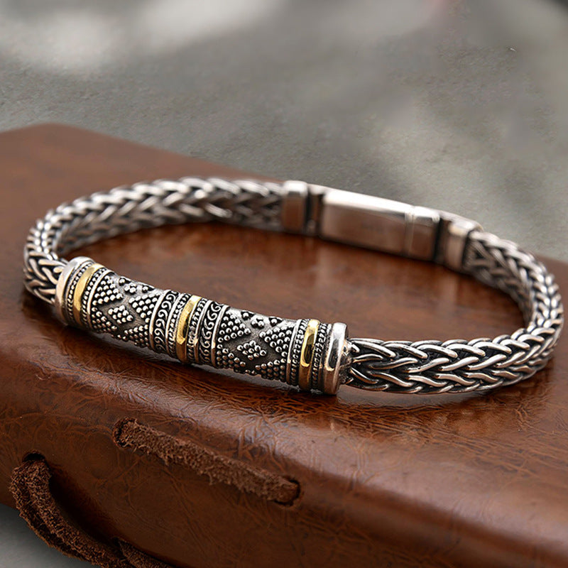 Hand-woven Keel Men's Bracelet Retro Creative - Up Trend Store-1