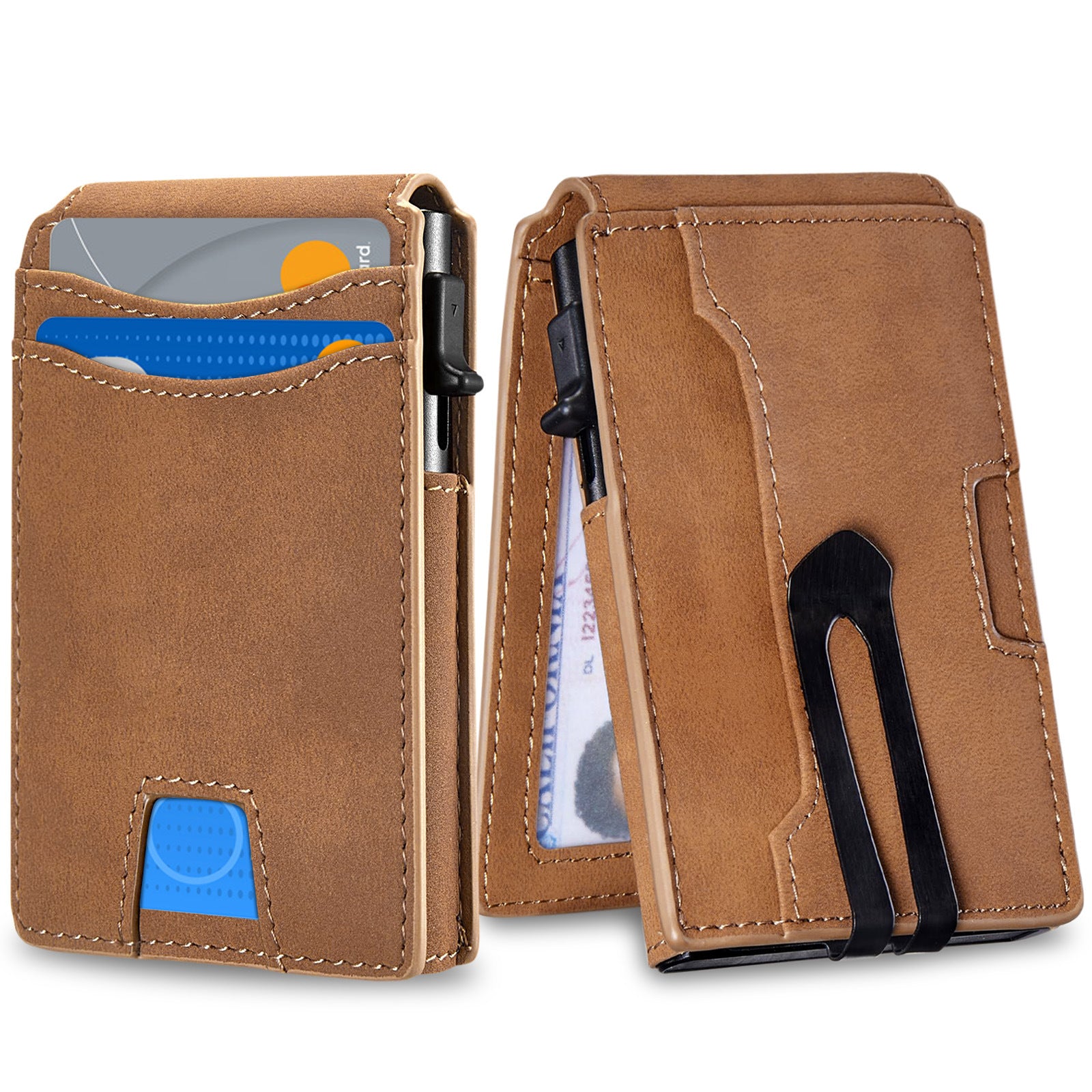 Men's High-grade Simple Flip Card Holder - Up Trend Store-1