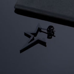 Fashion Pentagram Male Delicate Earrings - Up Trend Store-1