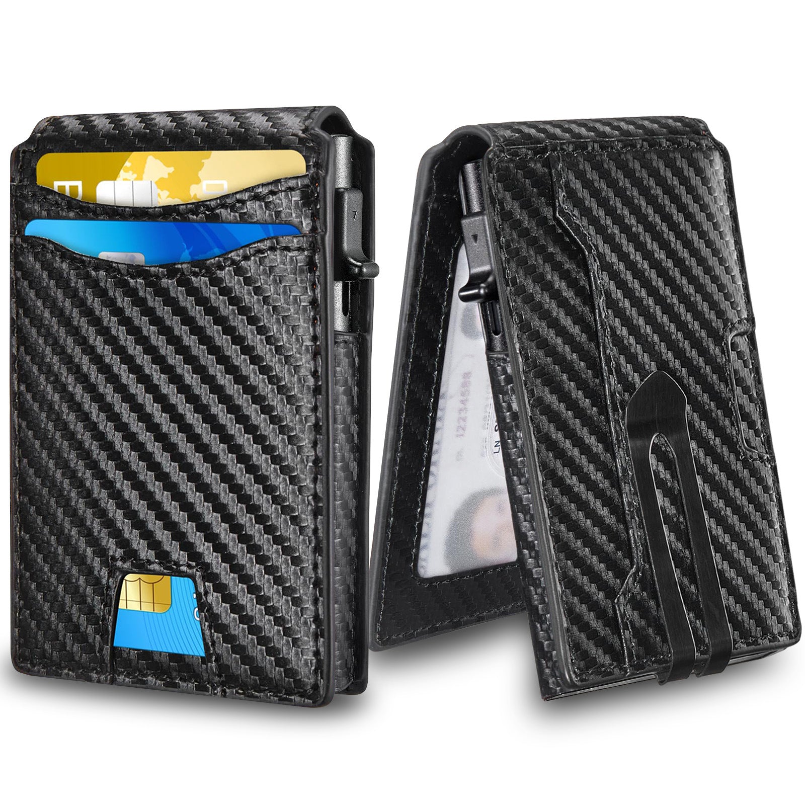 Men's High-grade Simple Flip Card Holder - Up Trend Store-1