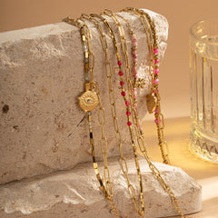 Bohemian Style Natural Stone Beaded Bracelet Double Layer - Up Trend Store-1