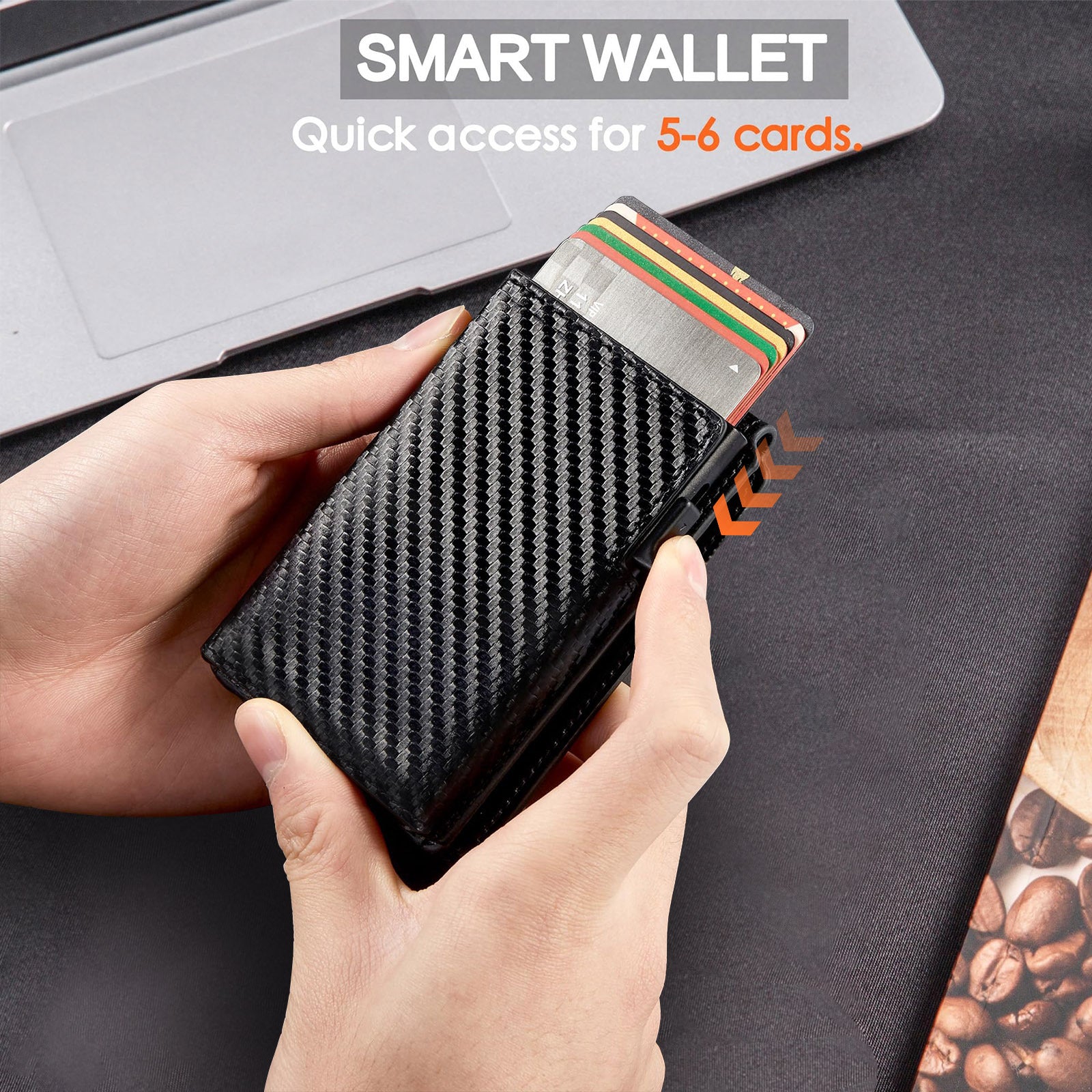 Men's High-grade Simple Flip Card Holder - Up Trend Store-1